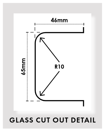 Hinge panels (2x cutout)