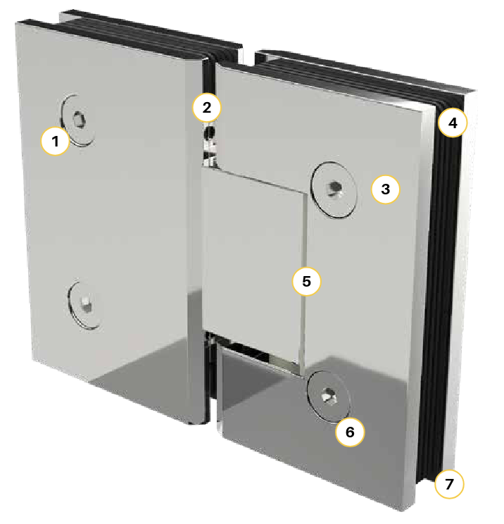 Glass to Glass Hinge