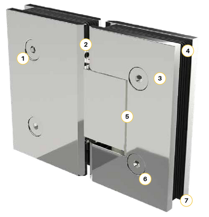 Glass to Glass Hinge