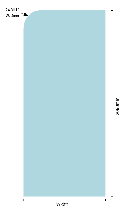 Fixed panel / Return Panel (w Radius)