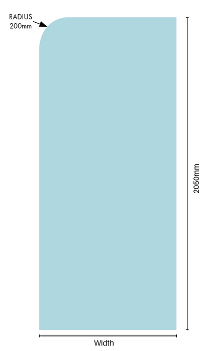 Fixed panel / Return Panel (w Radius)