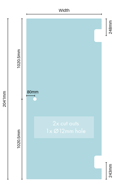 Door panel (1x hole)