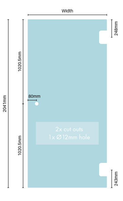 Door panel (1x hole)