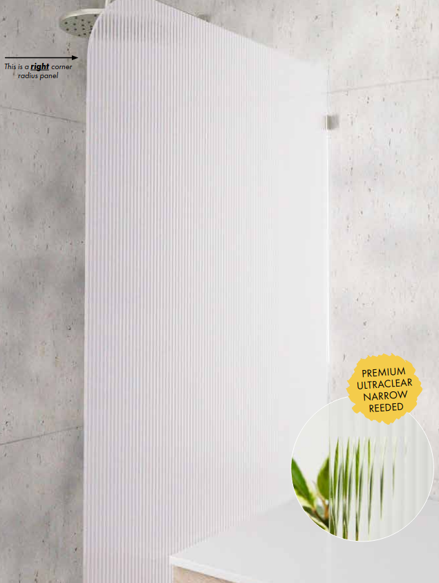 Narrow Reed Fixed Panel (w Radius)