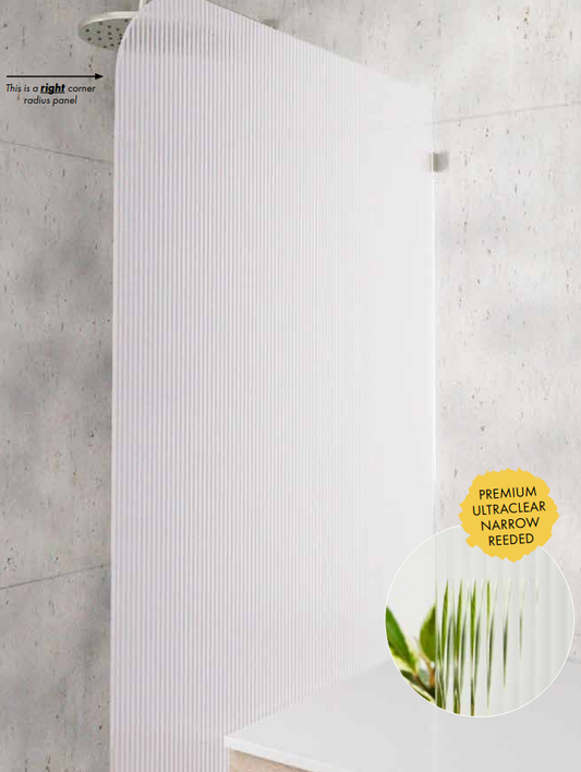 Narrow Reed Fixed Panel (w Radius)